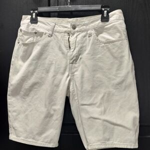 Izod White Jean Shorts for Men